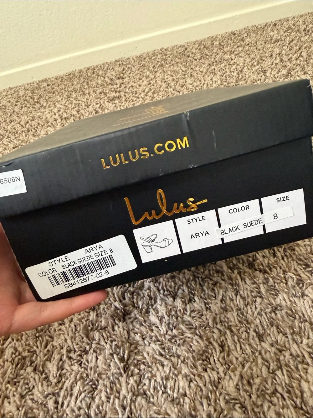 Lulus Arya Black Suede High Heel Sandals